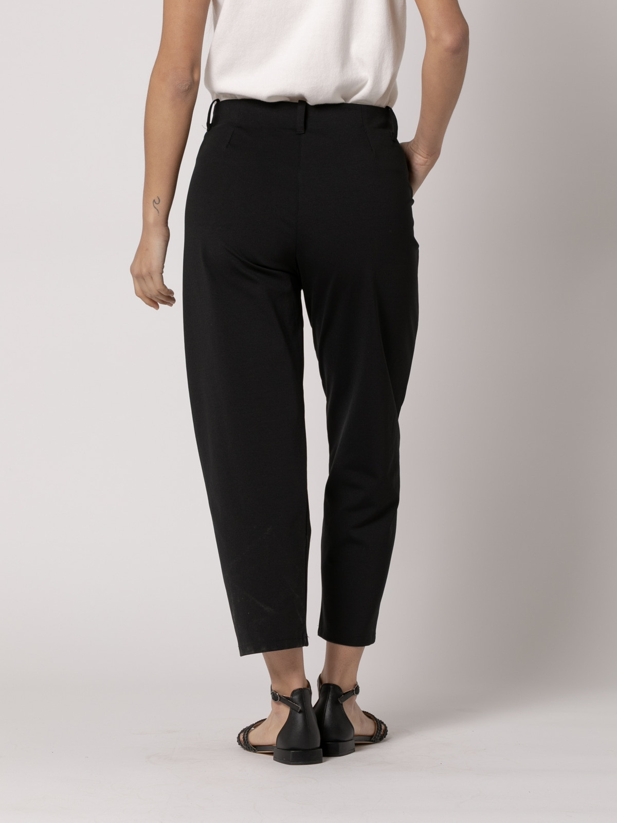 Pantalón teen costura en bajo color Negro