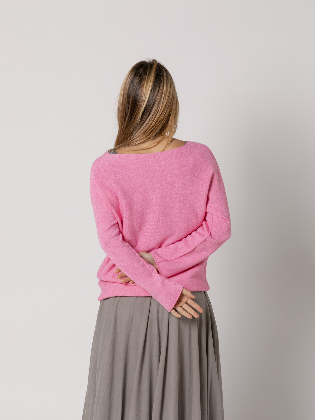 Jersey suave c/pico essence color Fresa