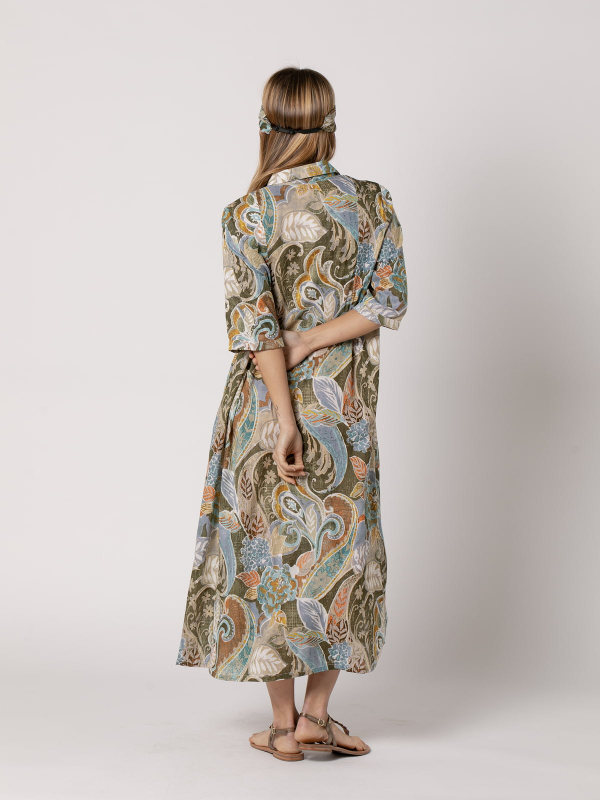 Long shirt dress  Khaki colour