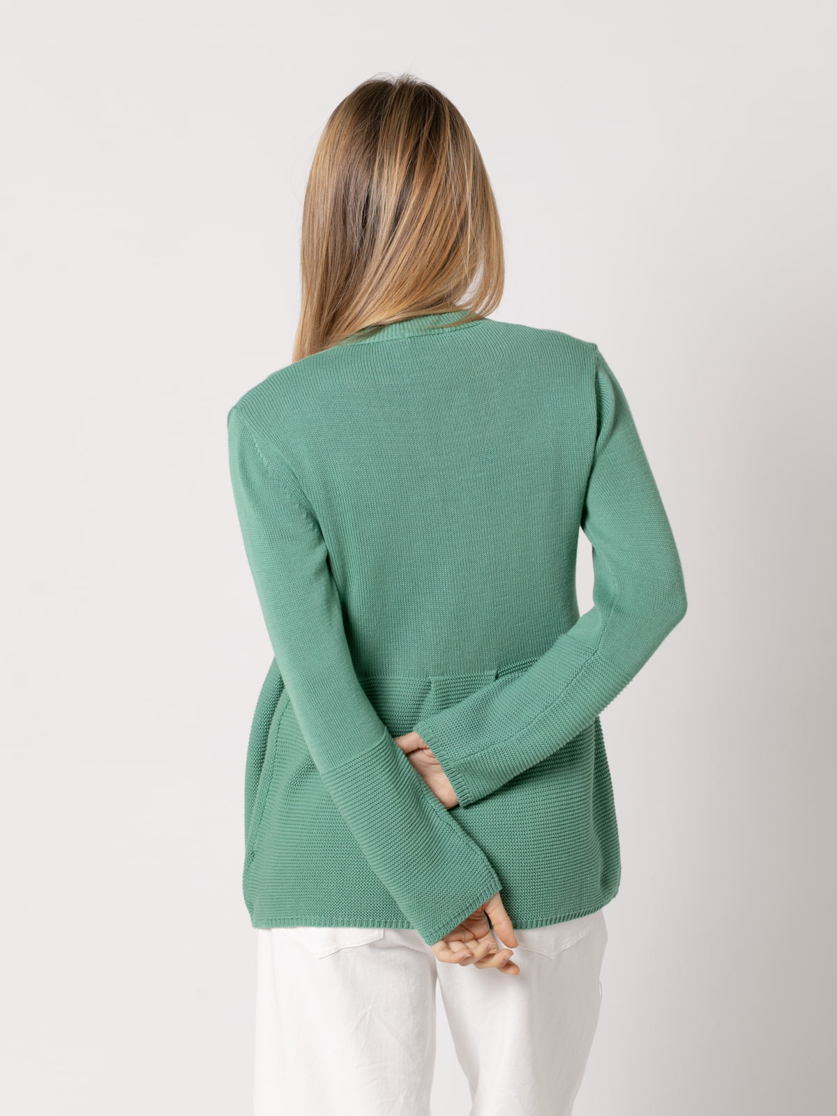 Chaqueta punto linch c/pico color esmeralda