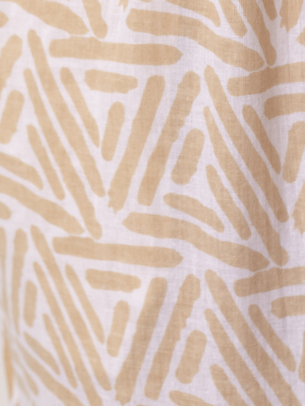 100% cotton printed pocket pants  White colour