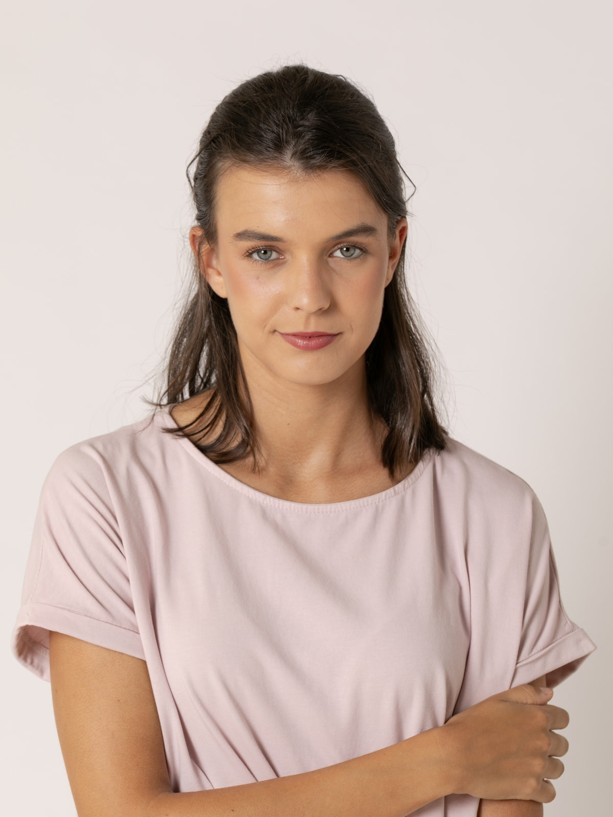 Camiseta cotton 100% diseño en A color Rosa