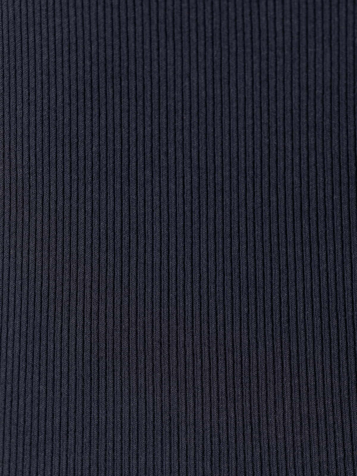 Camiseta tirante ancho canalé detalle puntilla color Azul Marino