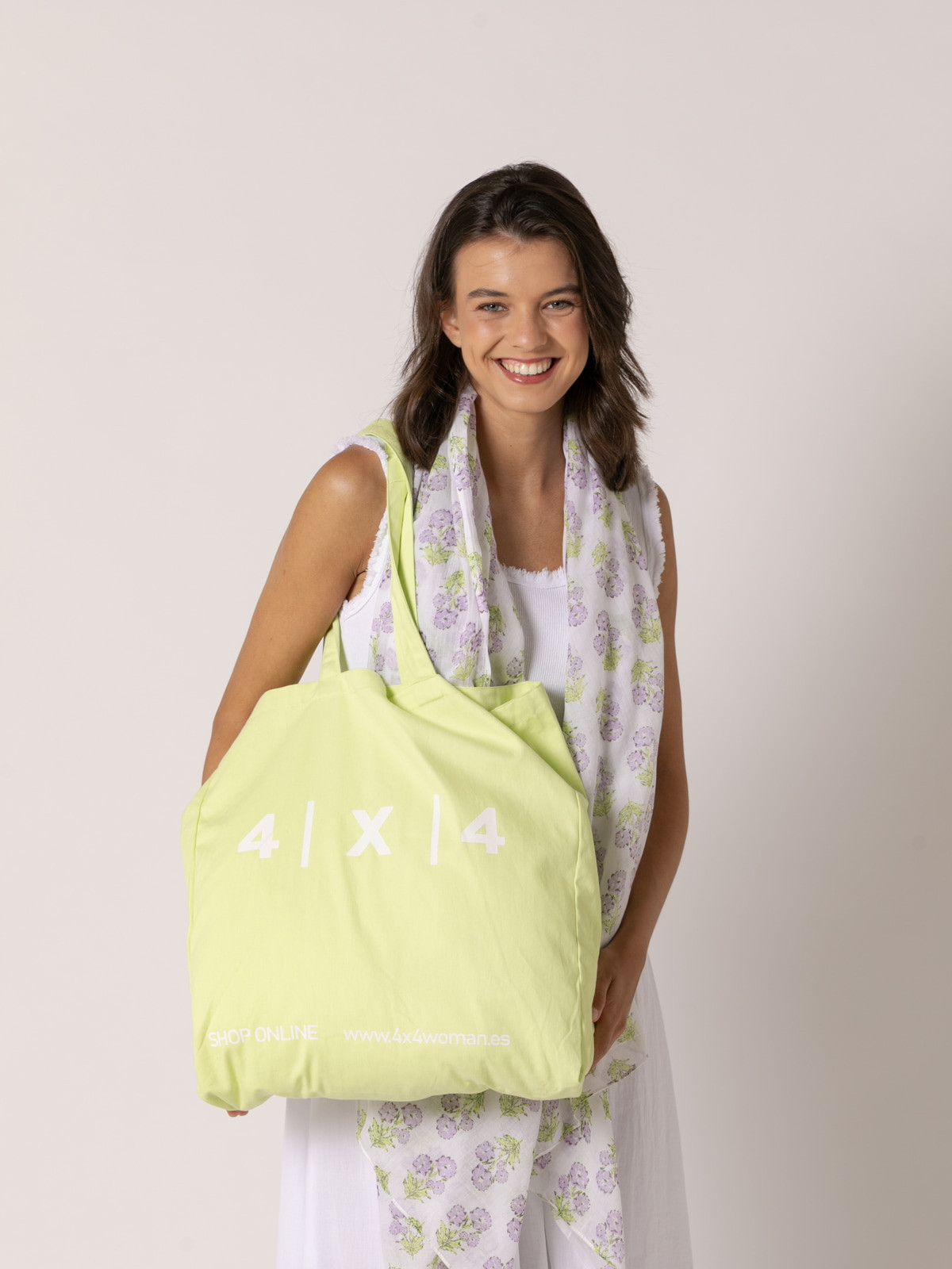 Bolsa shopper 4x4 woman color verde trendy