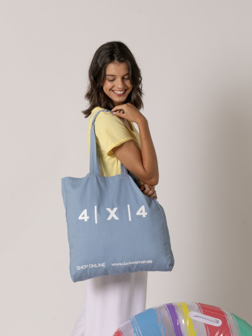 Bolsa shopper 4x4 woman color Azul