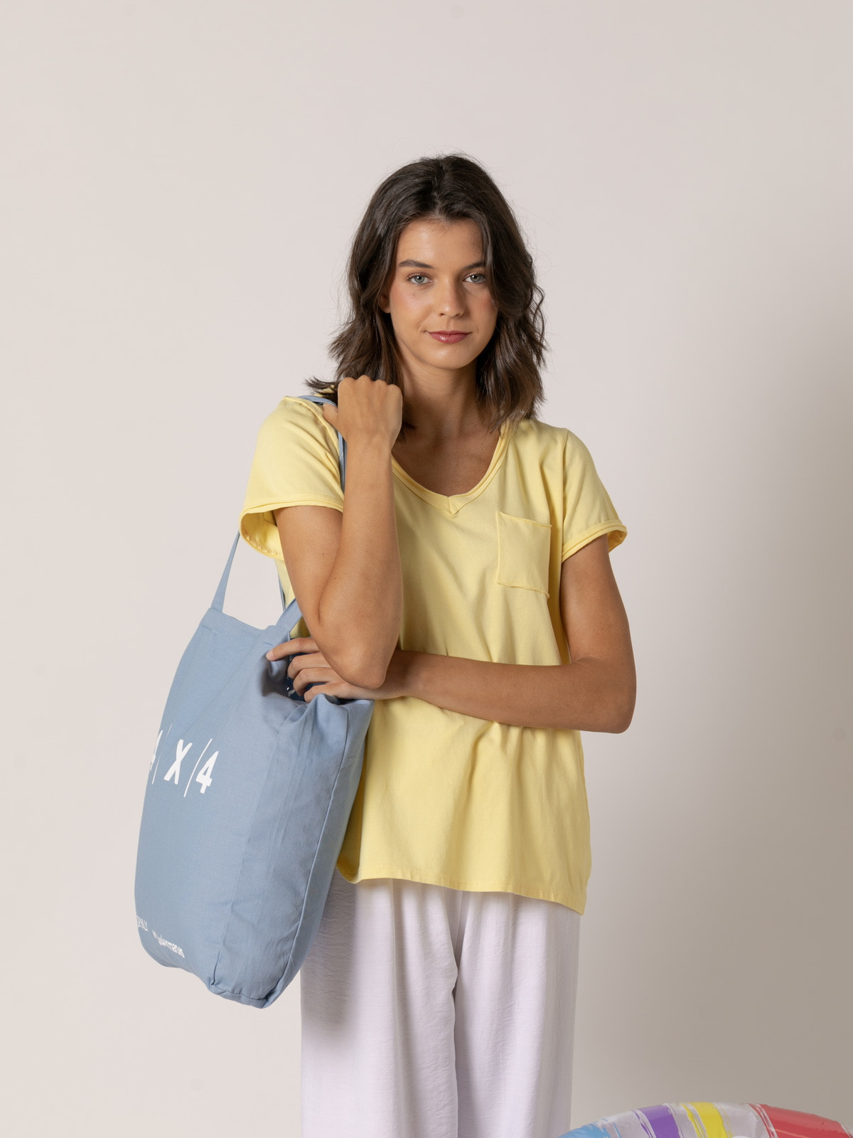 Bolsa shopper 4x4 woman color Azul