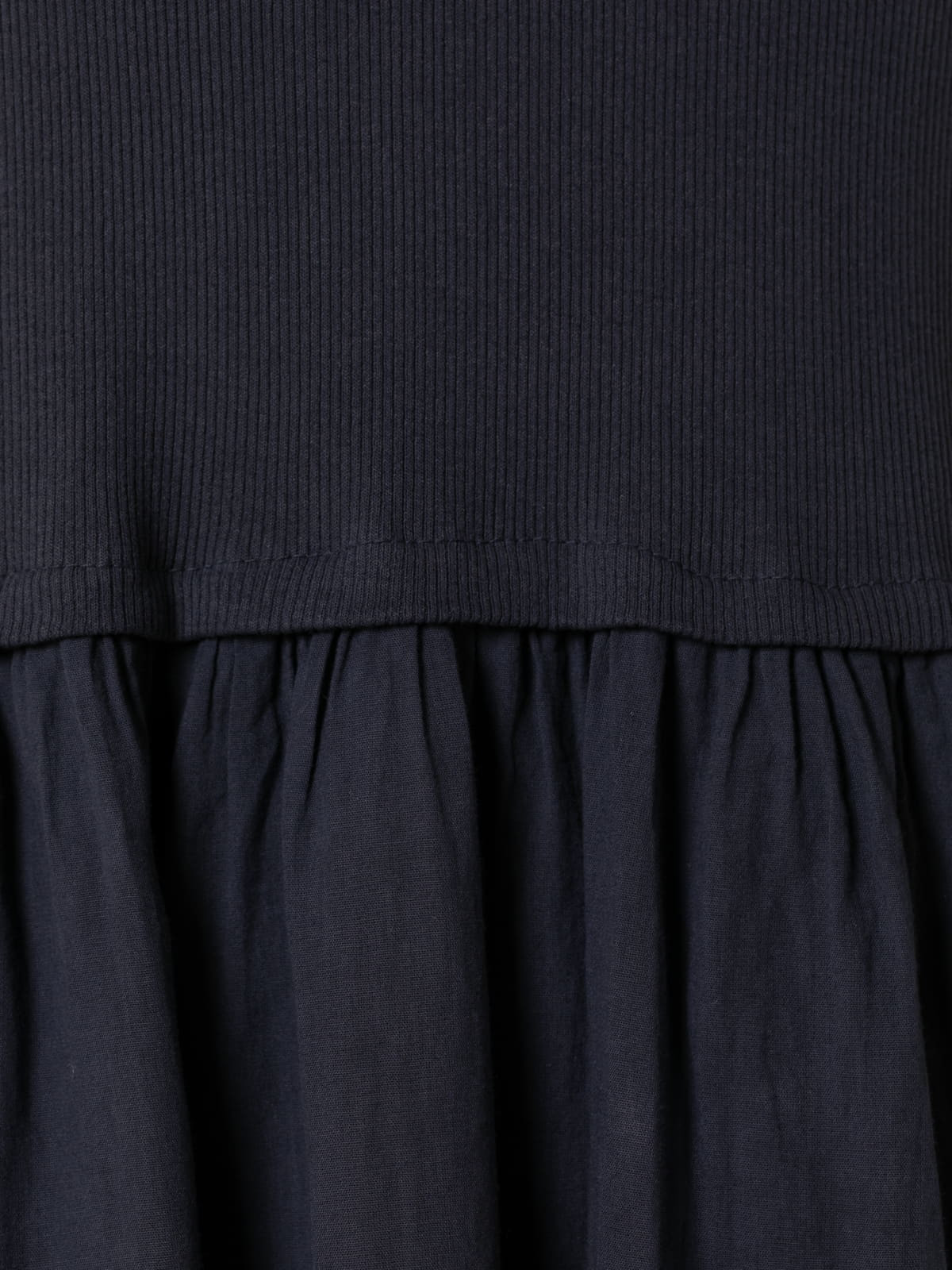 Vestido algodón tirantes falda vuelo color Azul Marino