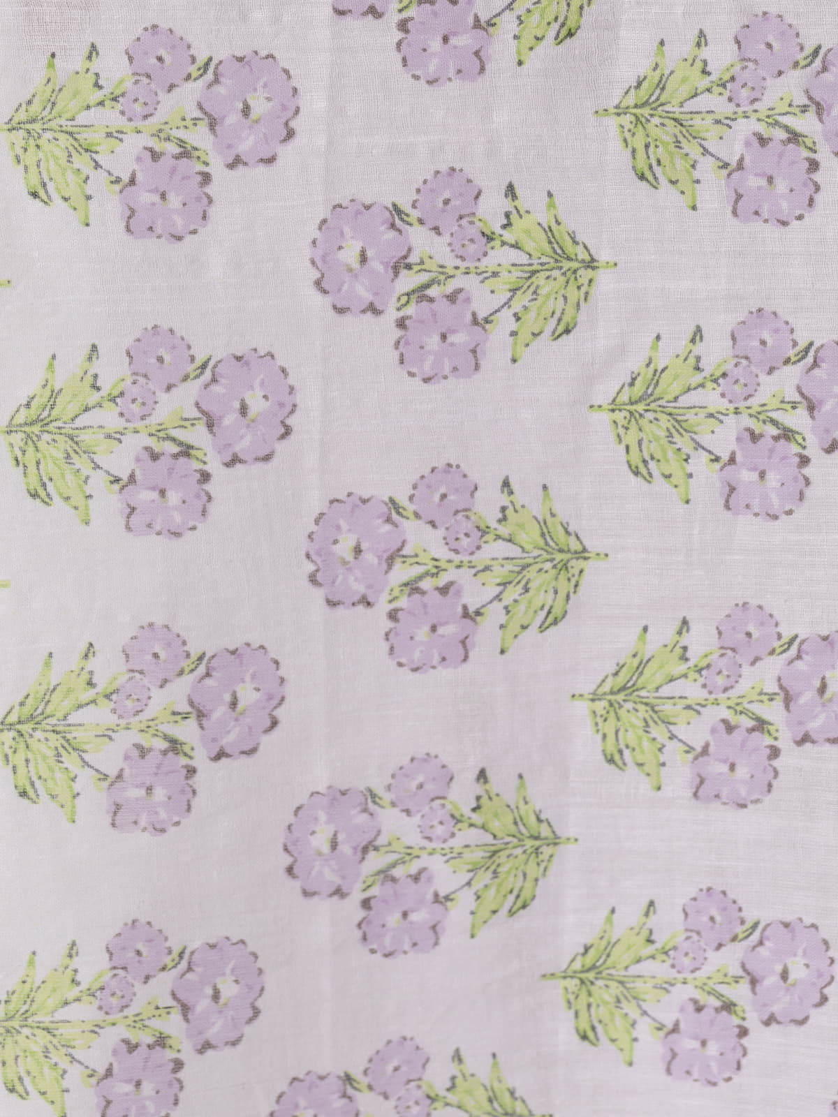Cotton flower scarf  Lilaccolour