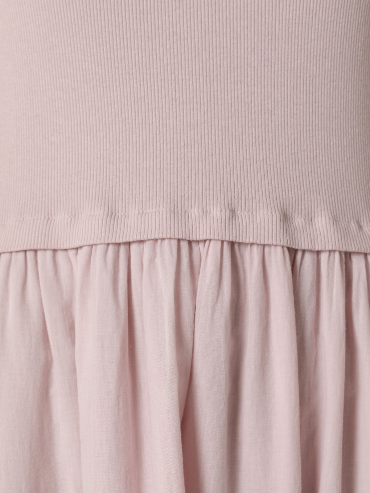 Vestido algodón tirantes falda vuelo color Rosa