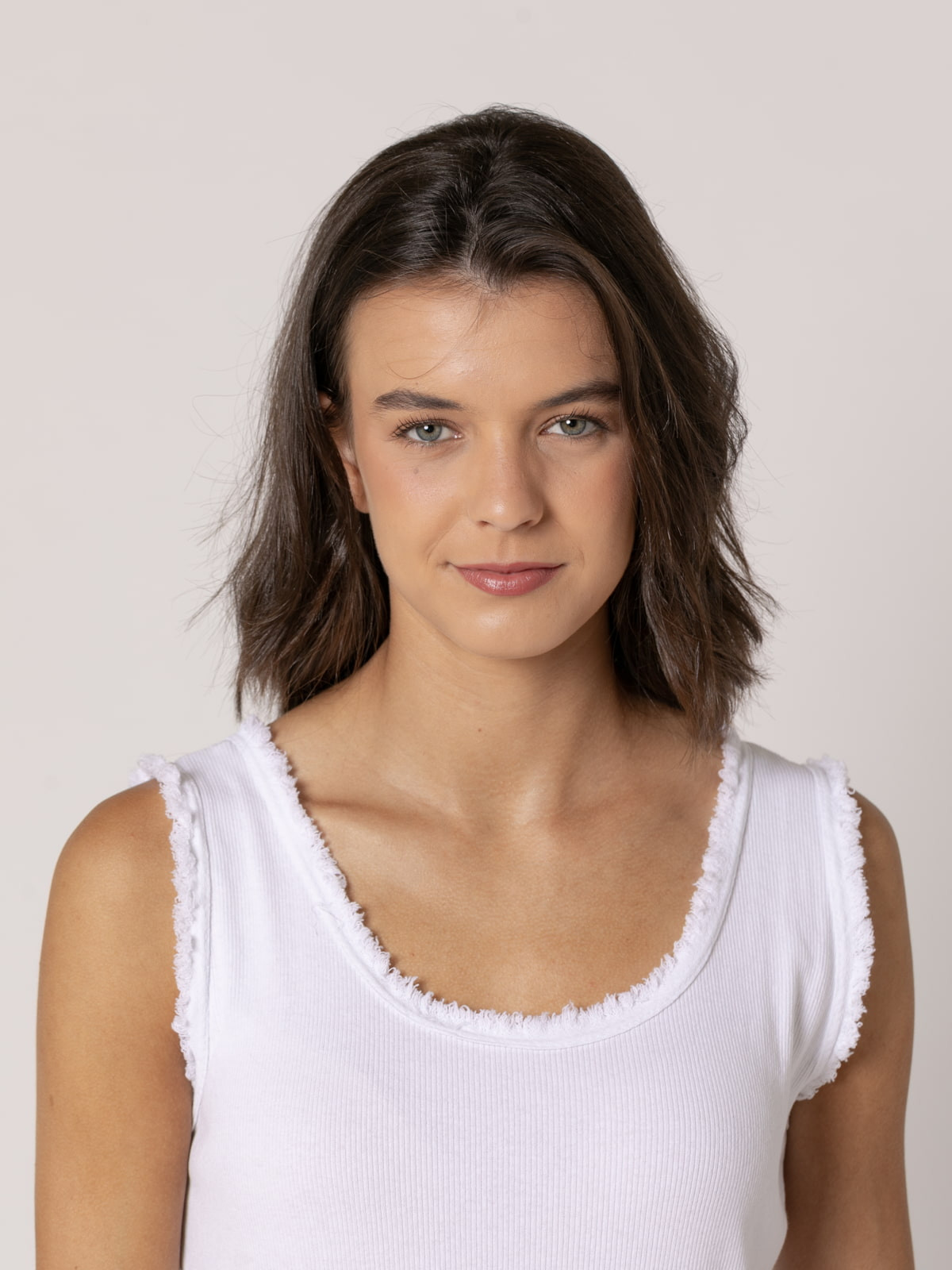 100% cotton wide strap dress  White colour