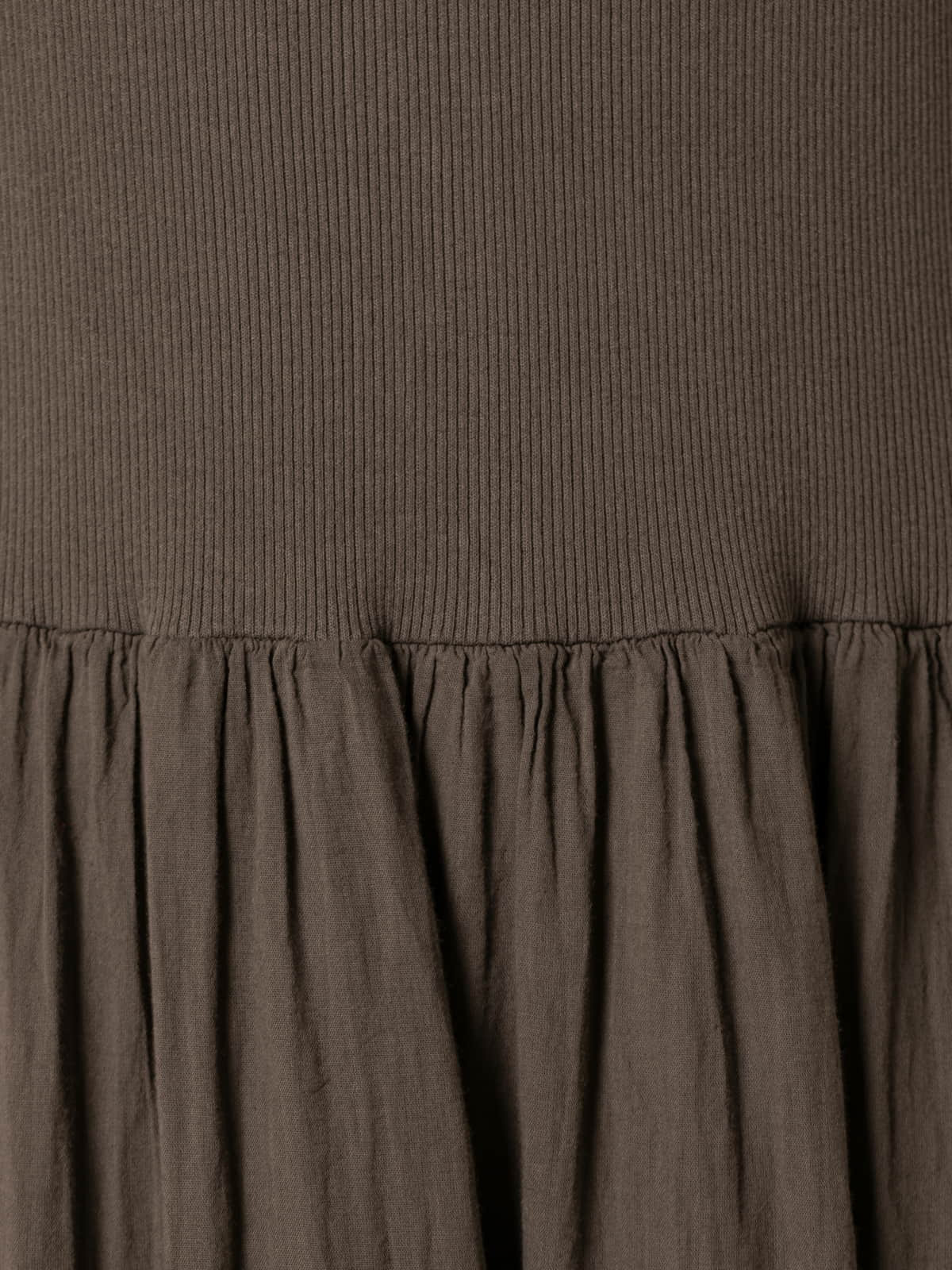 Vestido tirante ancho algodón 100% color Marrón 