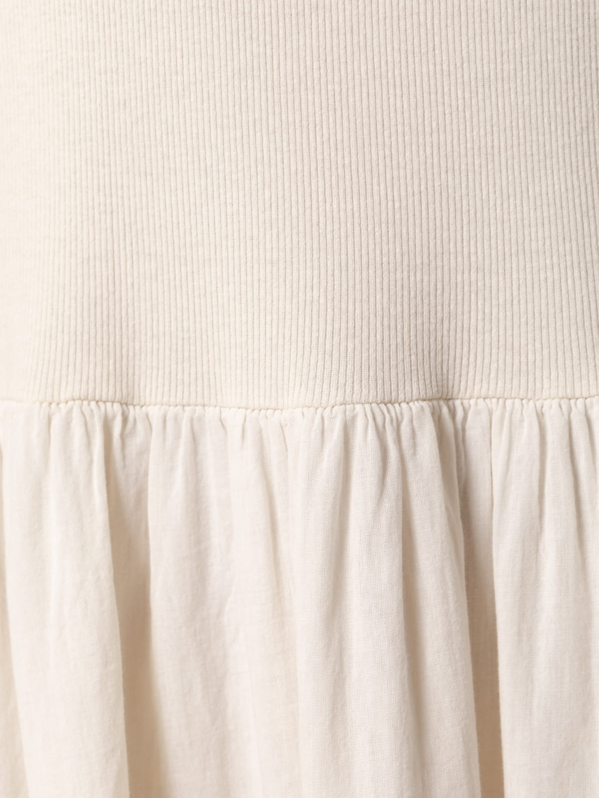 100% cotton wide strap dress  Marfil colour