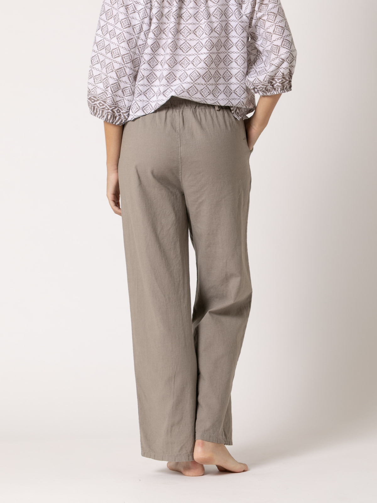 Momfit linen pants  Taupe colour
