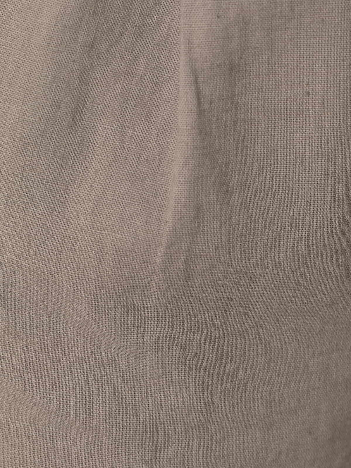 Pantalón lino momfit color Taupe