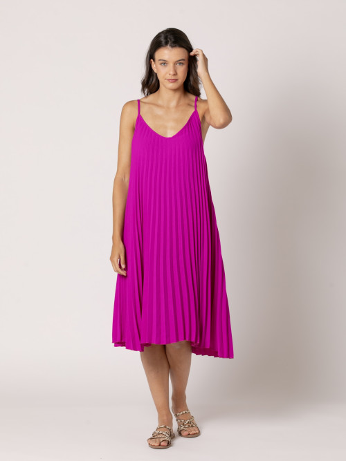 Vestido bordado detalle brillo color Camel