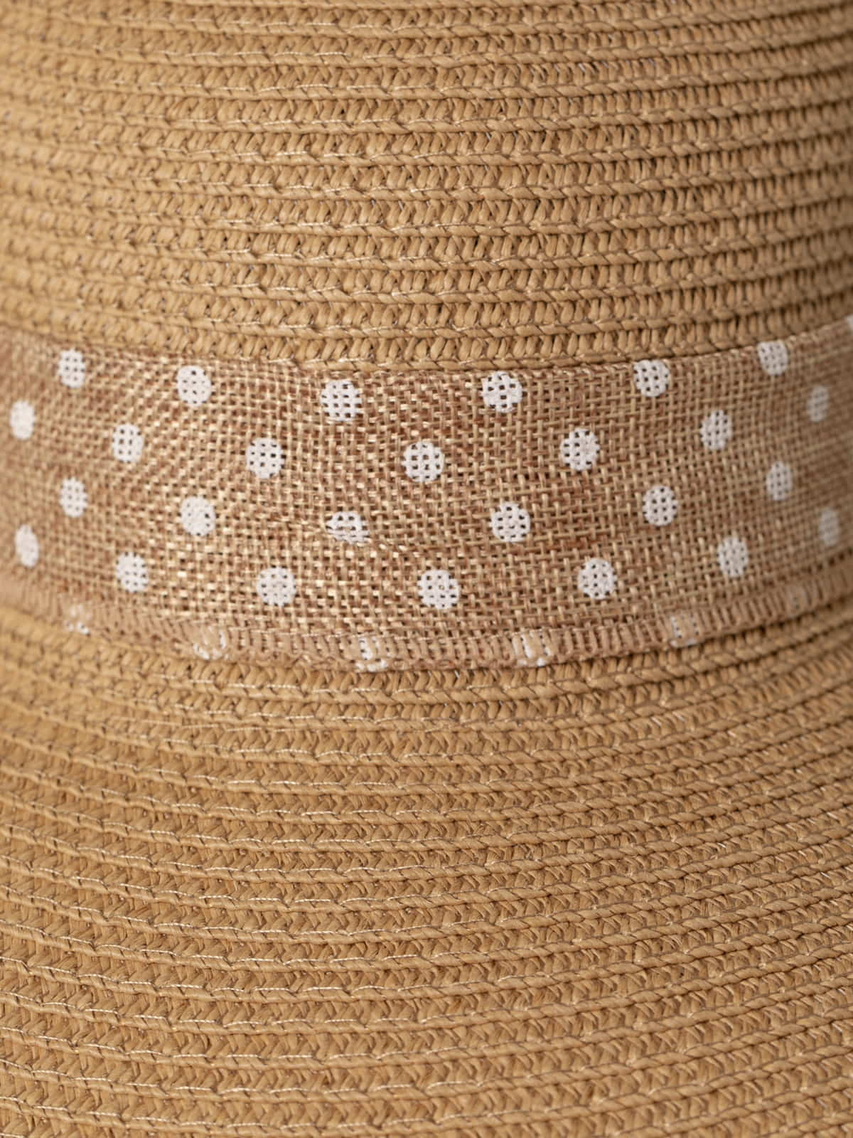 Sombrero visera lazo de motas color Camel
