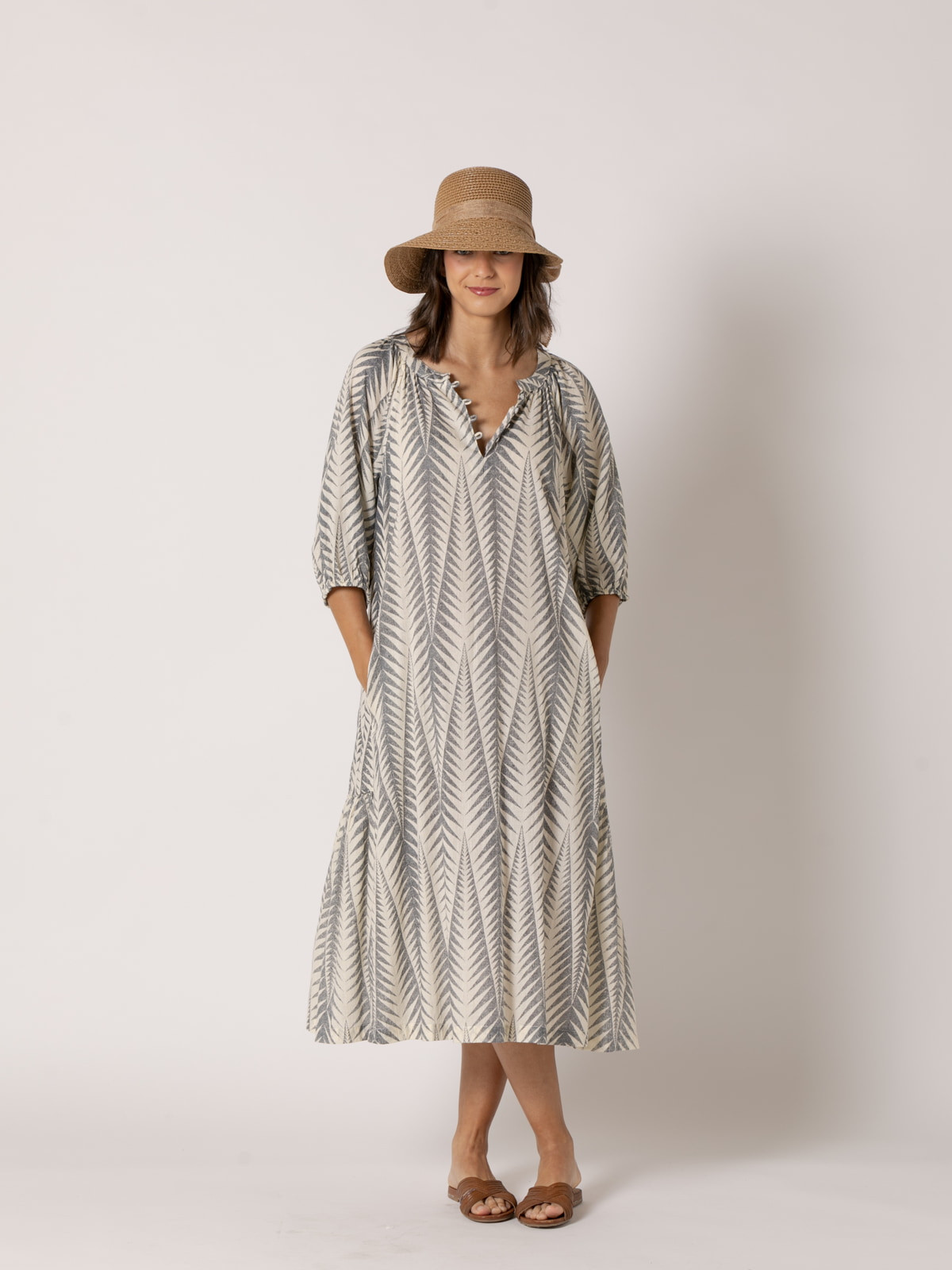 Sombrero gran visera brillo color Camel