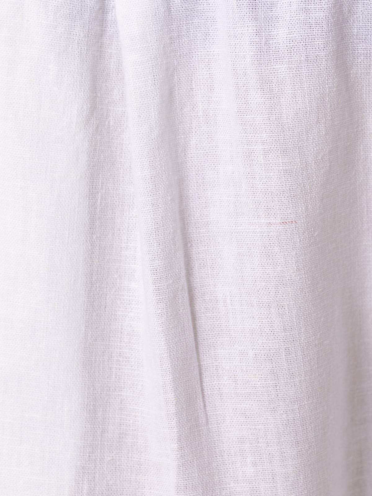 Pantalón lino momfit color Blanco