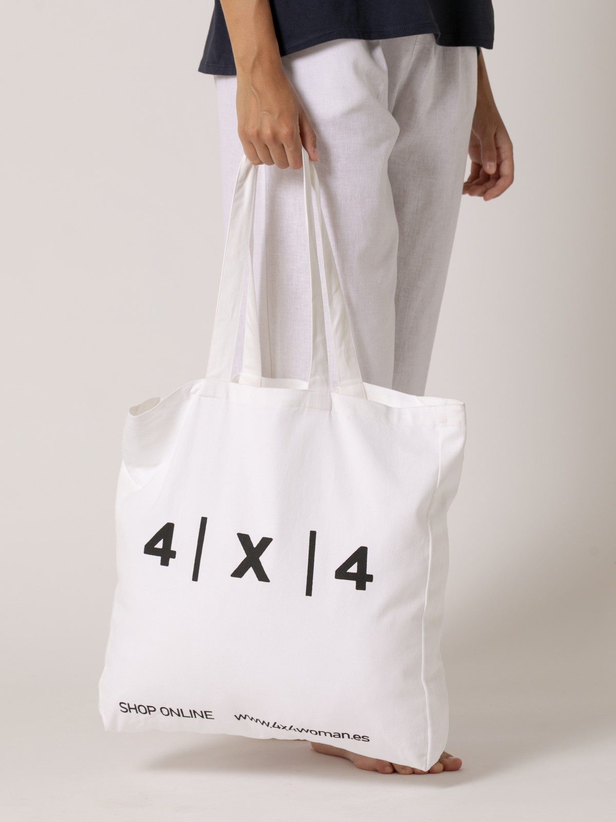 Bolsa shopper 4x4 woman color Blanco