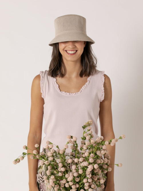 Gorro bob liso color Beige