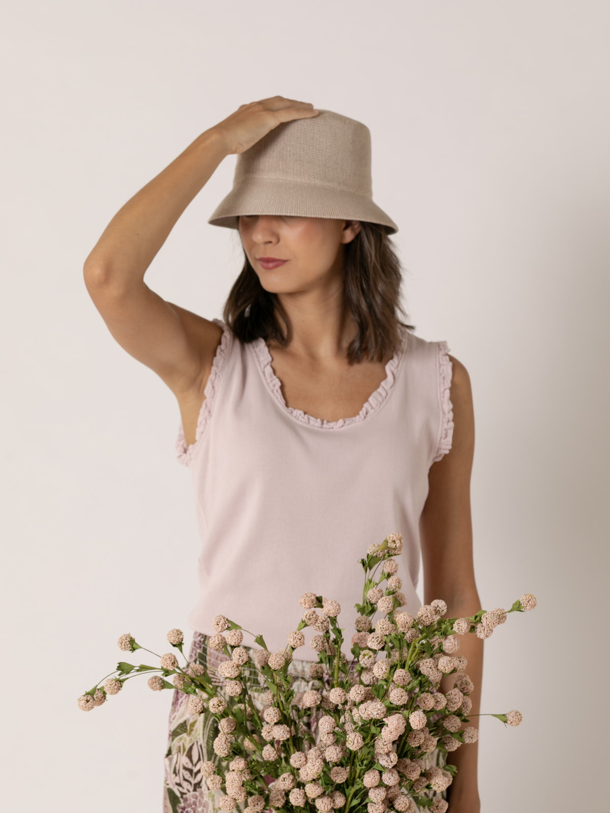 Gorro bob liso color Beige