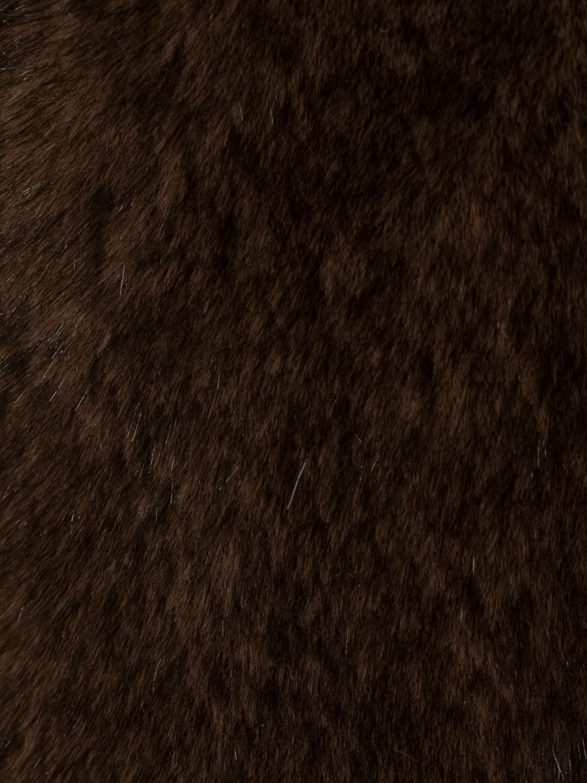 Fur vest  Marrón  colour