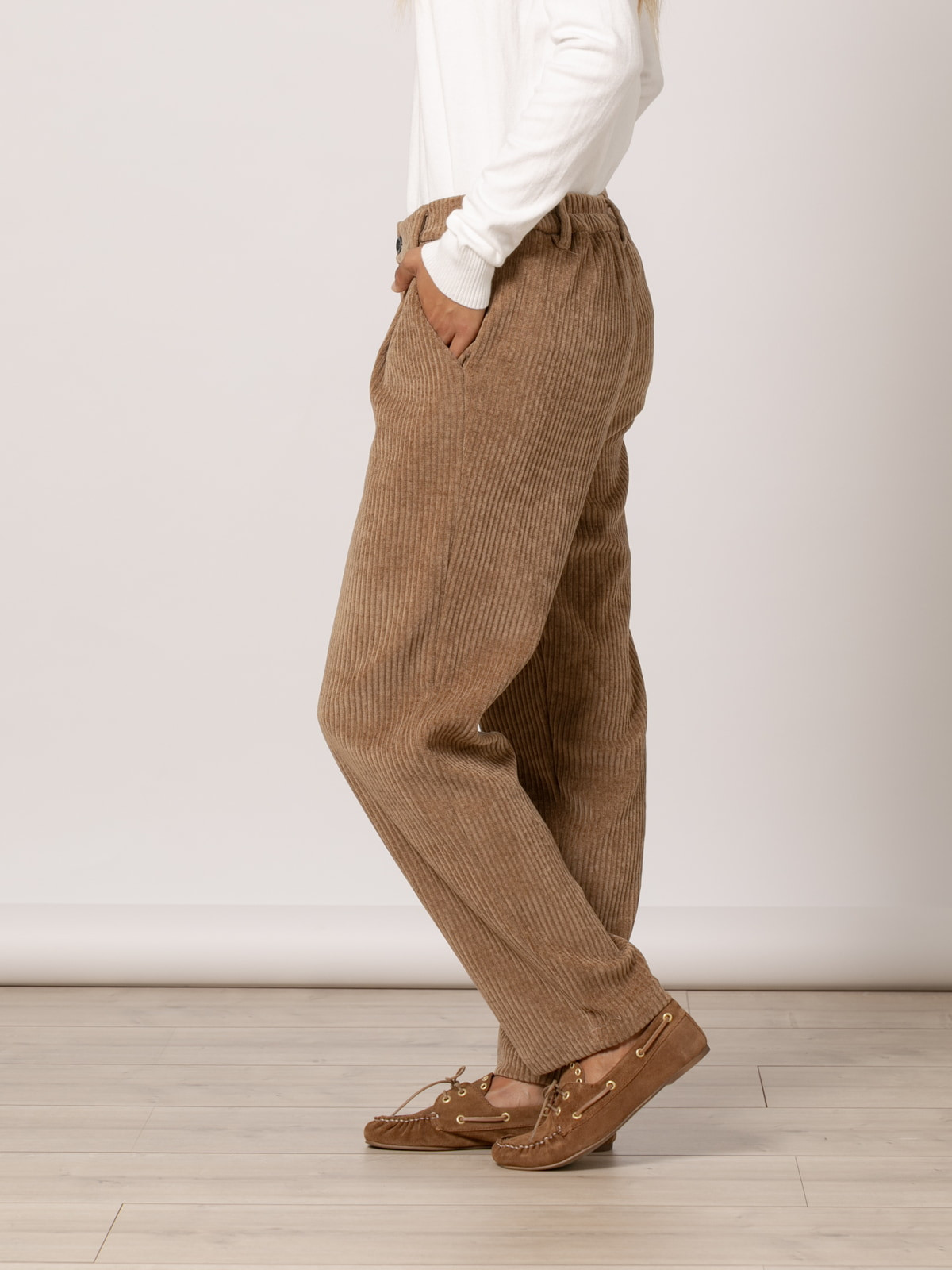 Pantalon pana elastica