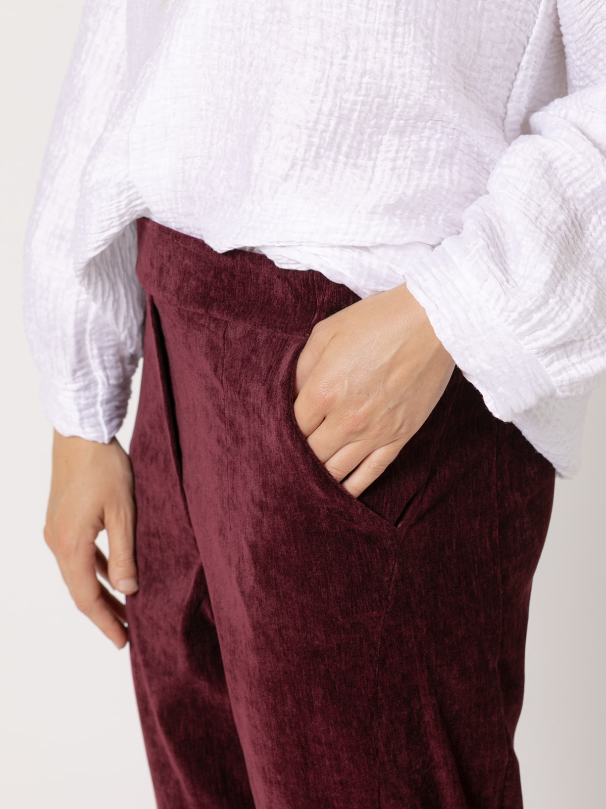 Pantalon velvet baggy