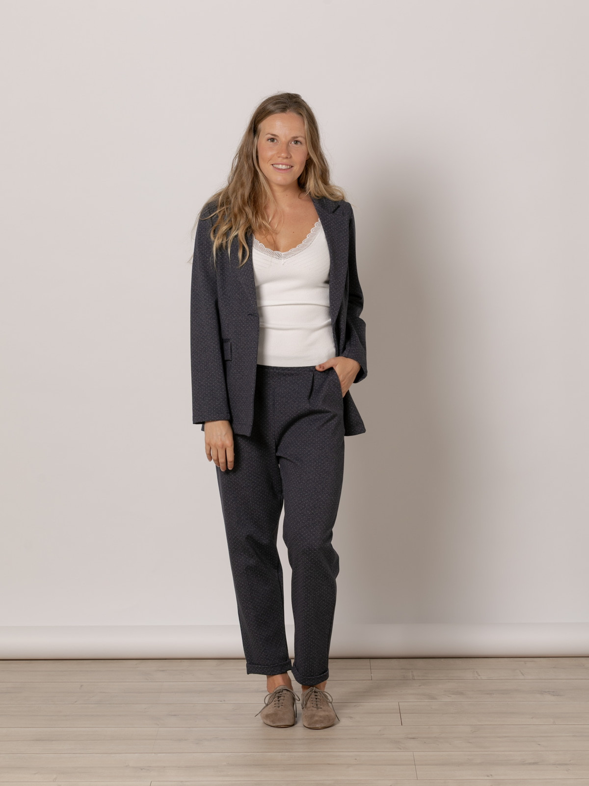 Speckled blazer  Blue Navy colour