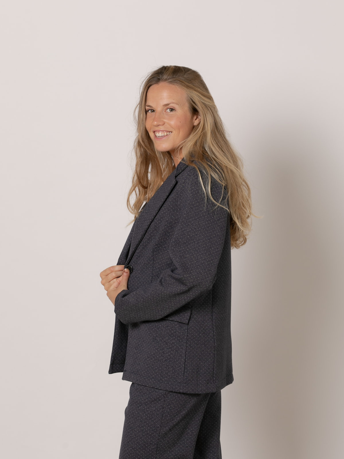 Speckled blazer  Blue Navy colour