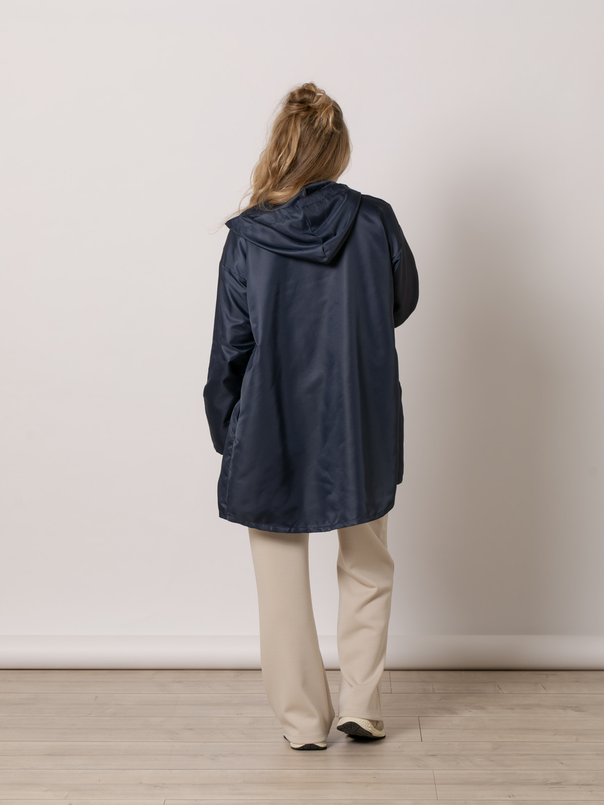 Gabardina cremallera color Azul