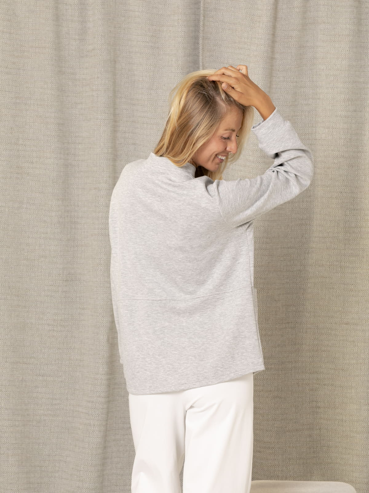 Comfy sport jacket with pockets  Grey Lightcolour
