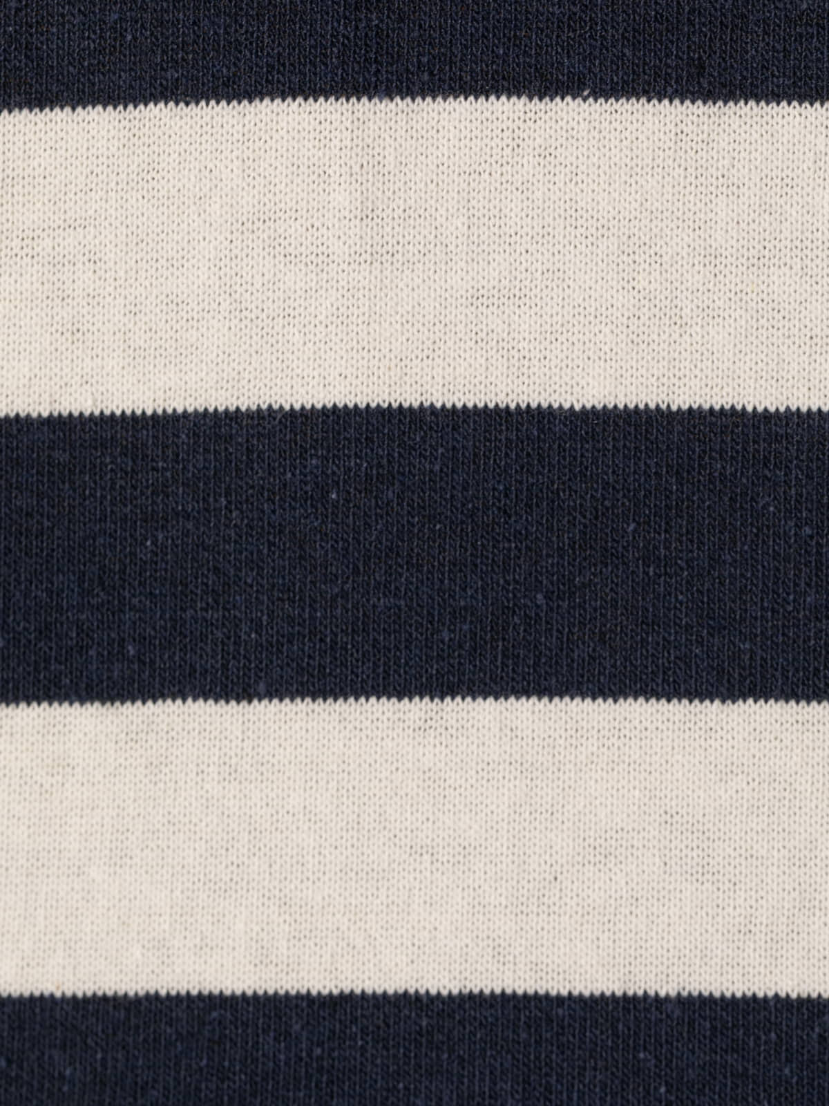 100% cotton striped V-neck sweater  Blue Navy colour