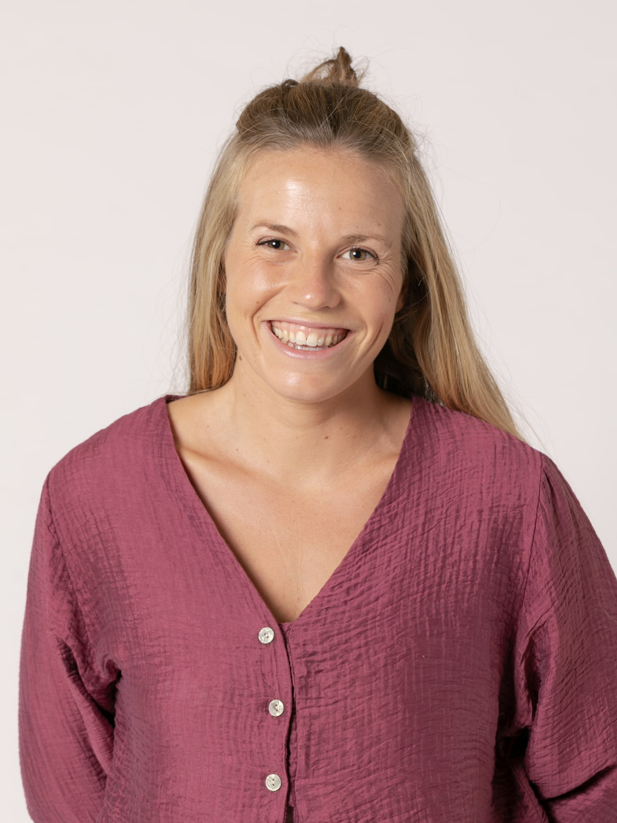 Terry shirt with 3 buttons  Mallow colour