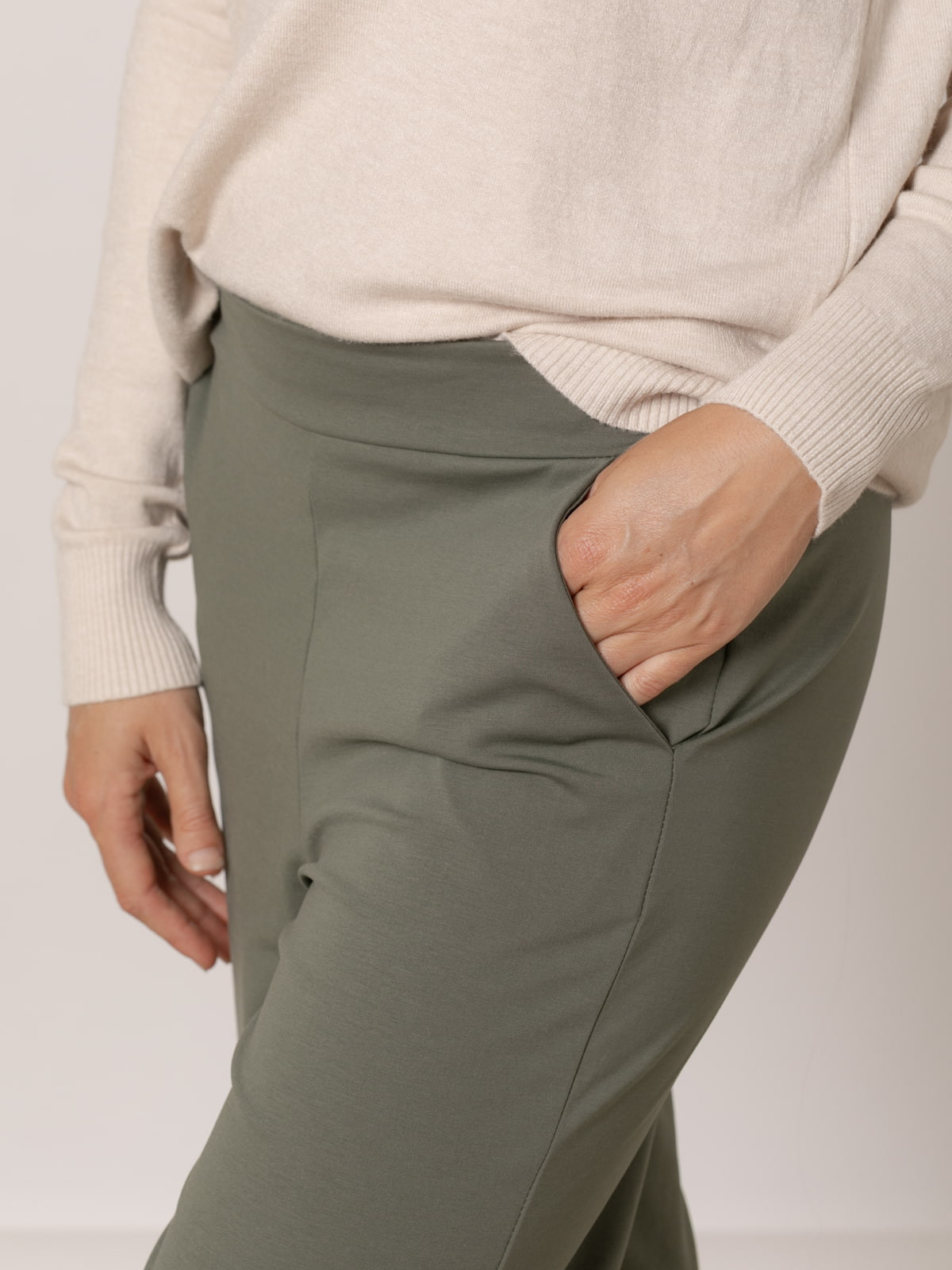 Pantalon wide leg algodon