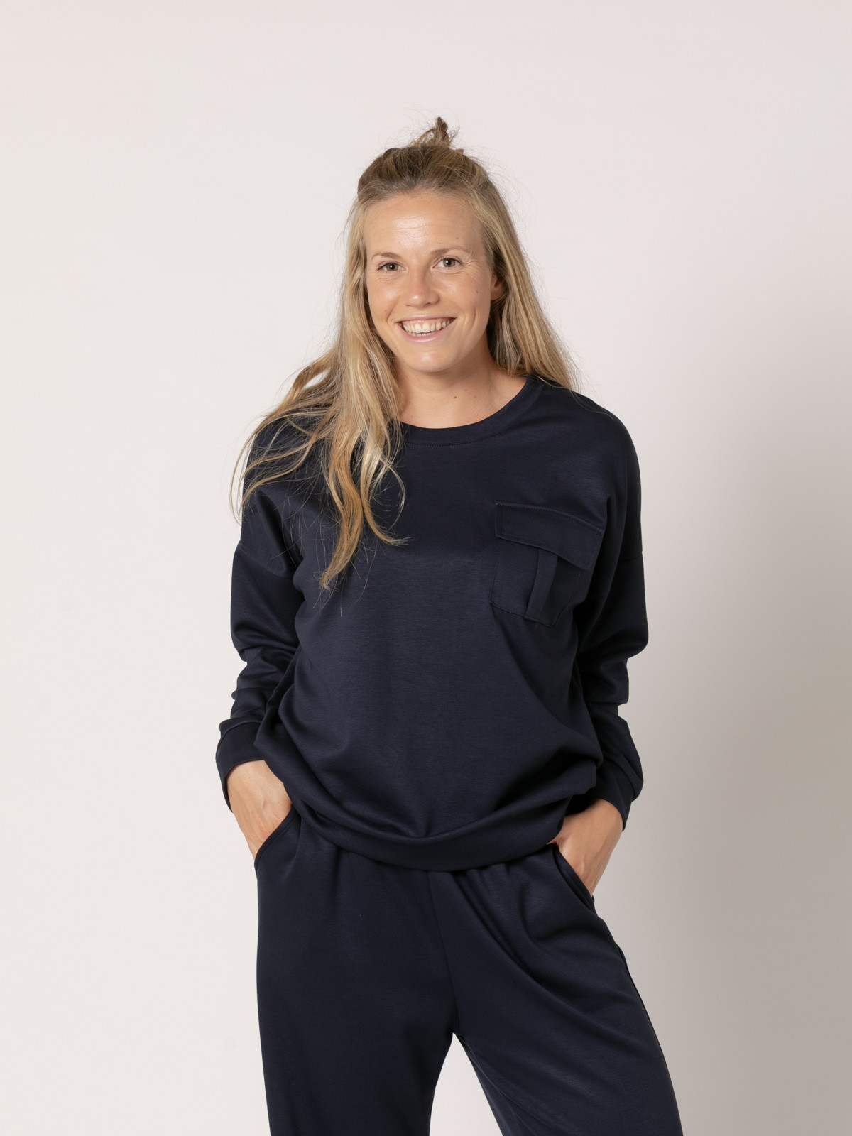 sudadera comfy bolsillos