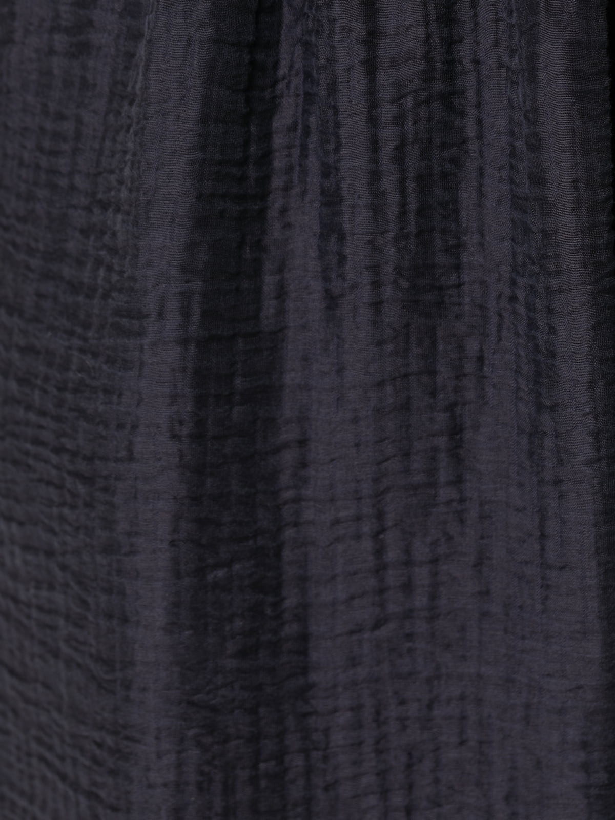 Pantalón rizo tencell brillo color Azul Marino