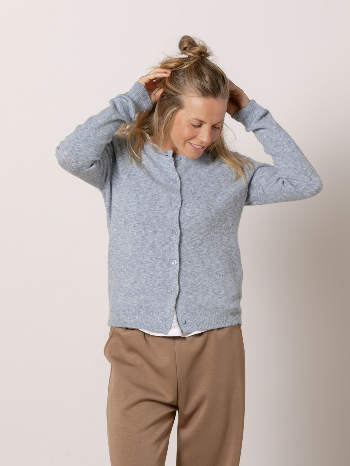 Chaqueta c/caja cachemire like color Azul