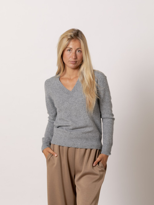 Jersey escote pico cachemire like