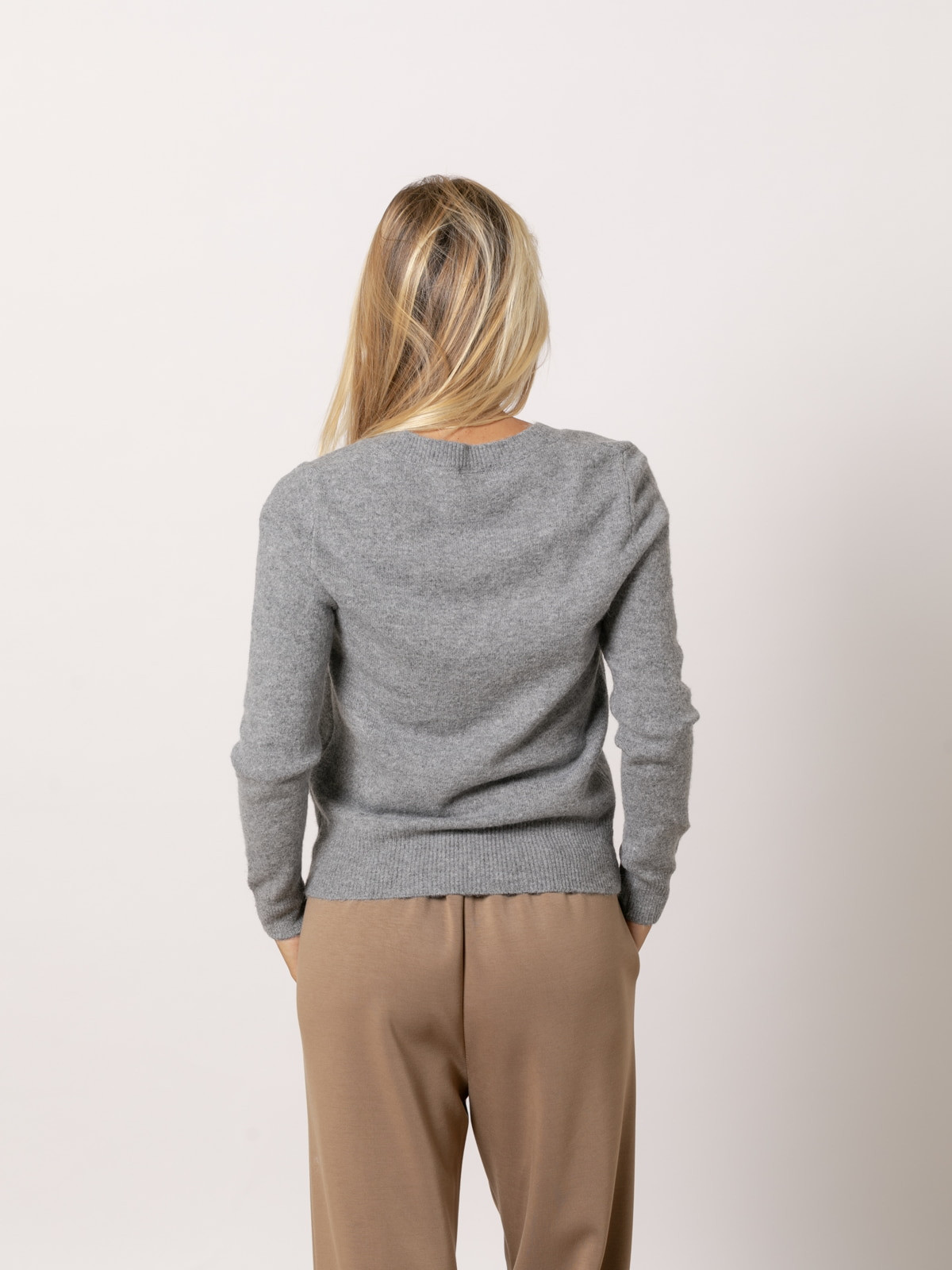 Jersey escote pico cachemire like