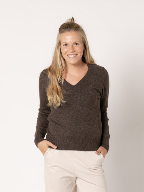 Jersey escote pico cachemire like
