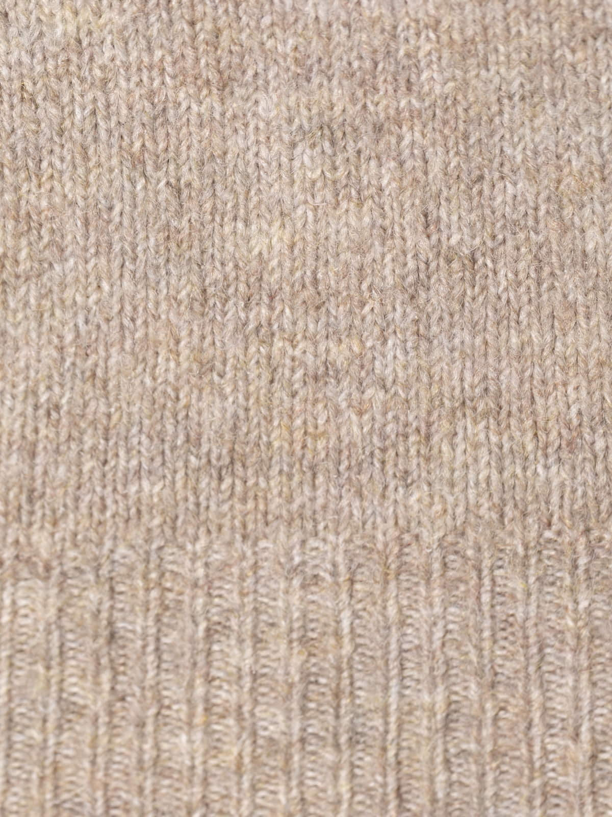 Cashmere-like V-neck sweater  Taupe colour