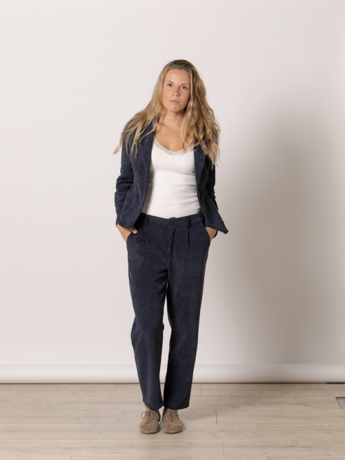 Pantalon pana elastica