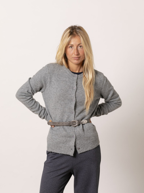 Cowboy metal belt  Grey colour