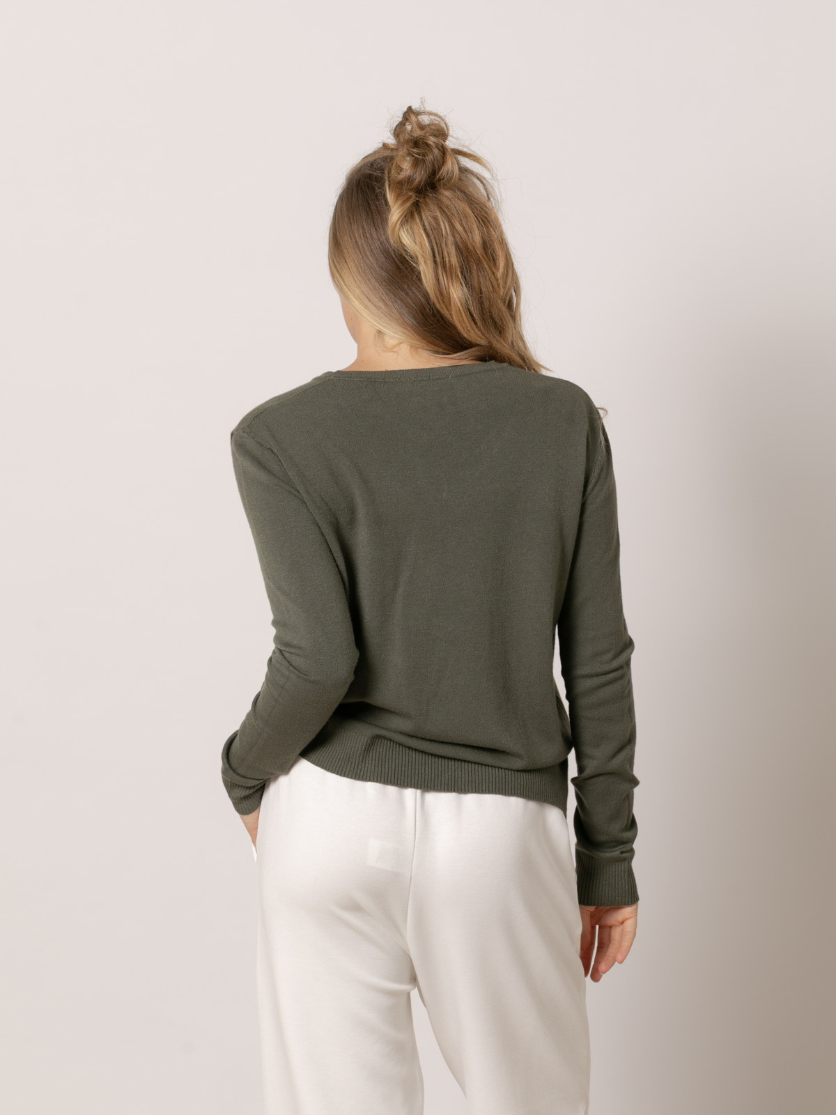 Jersey oversize visco vegetal color Verde Militar