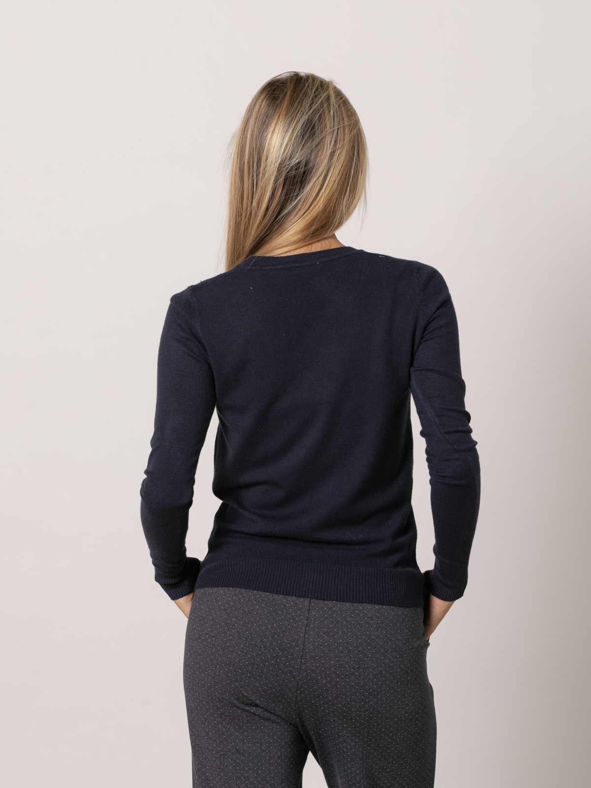 Jersey c/caja visco vegetal color Azul Marino