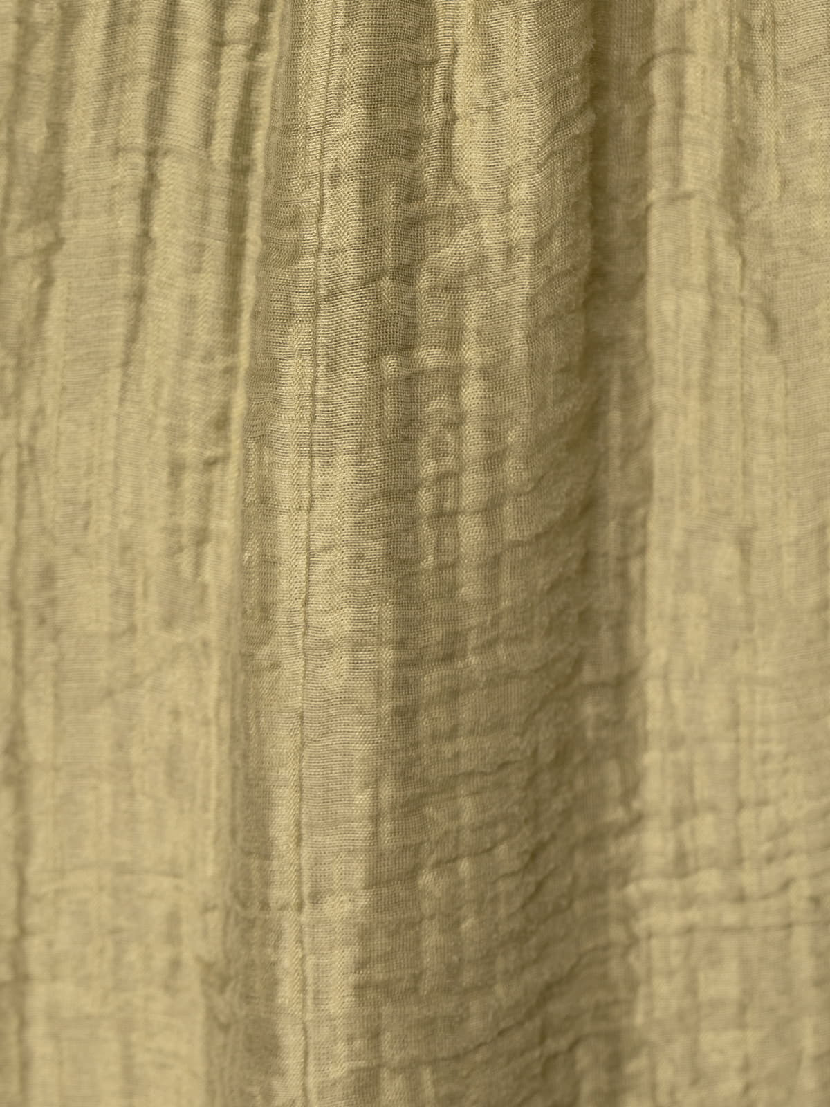 Pantalón rizo tencell brillo color Oliva