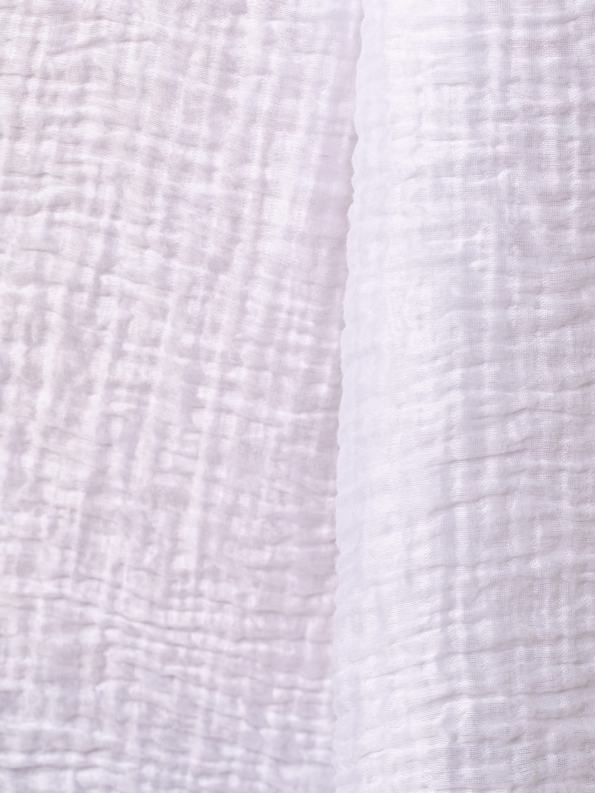 Camisa rizo c/pico brillo color Blanco