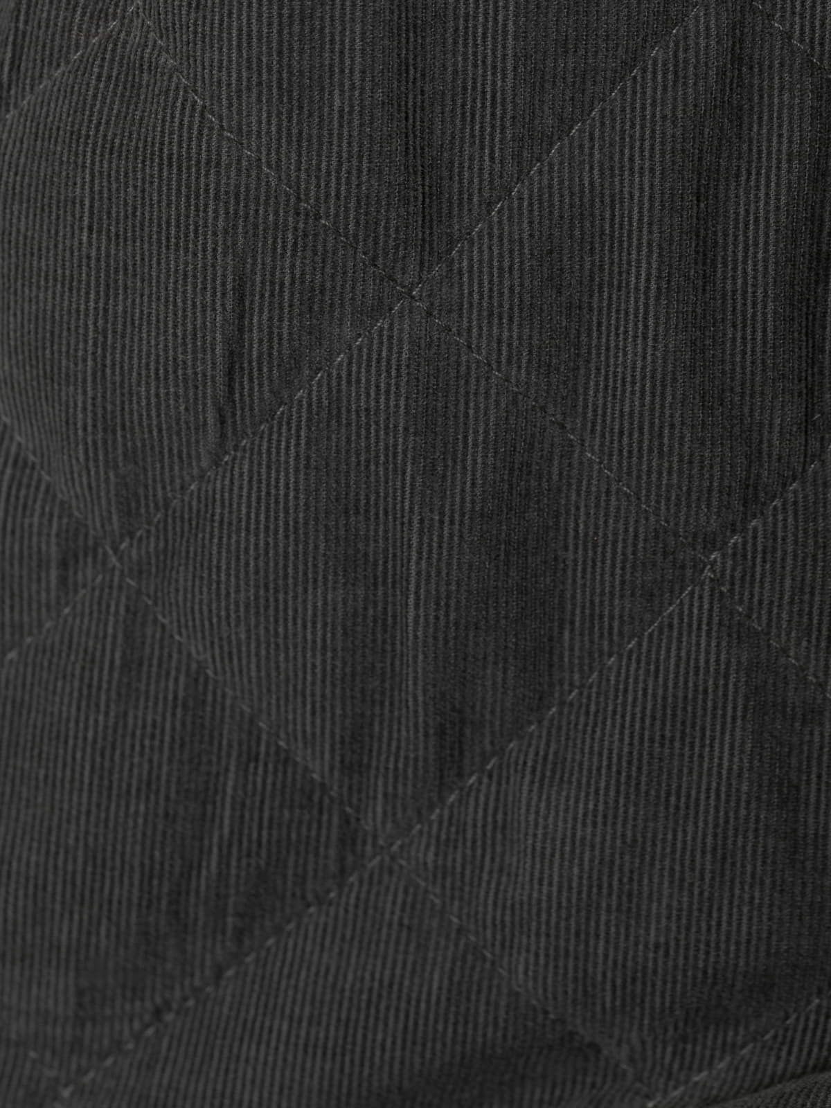 Chaqueta micro pana acolchada color Gris