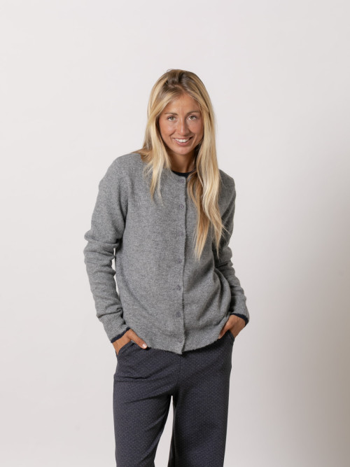 Chaqueta c/caja cachemire like color Gris